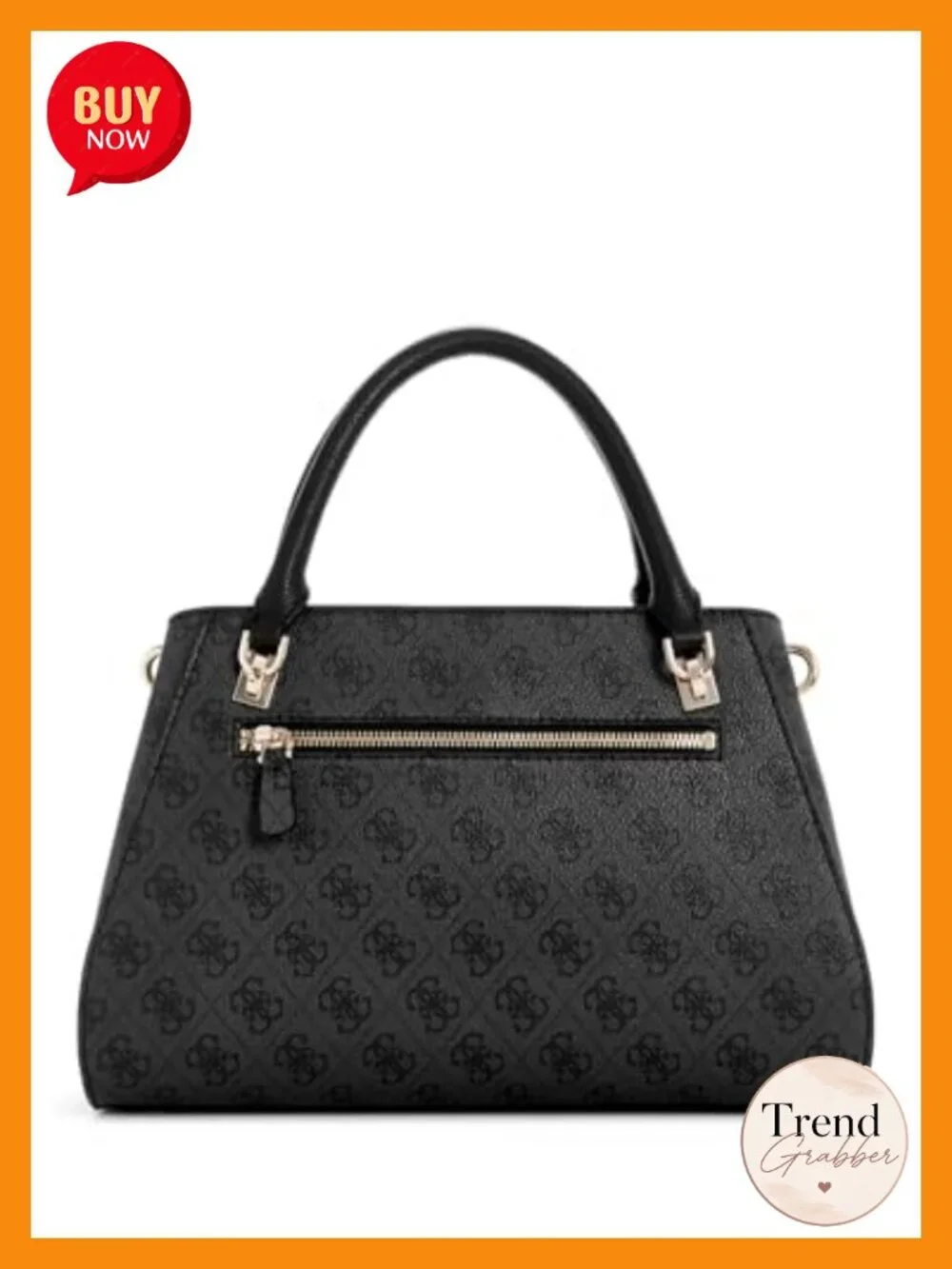Faux Leather Luxury Satchel with Gold Hardware Crossbody
